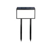 Solar betriebenes wasserdichtes Hausnummern schild, LED beleuchtete Adress plakette. Enthält 26 Buchstaben und 3 Zahlensätze; geeignet für die Installation an Außenwänden oder im Hof. (M)