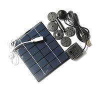 Solar Bird Bass Fontaine de bain couramment utilisée pour aquarium, oxygène, aérateur, 2 W, 6 V