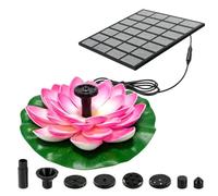 Solar Bird Bath Fountain - Floating | 1.2W, Flower Shape, Water Pump