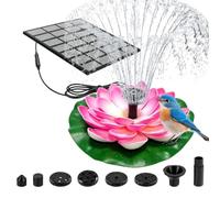 Solar Bird Bath Fountain - Floating Pump | Small Outdoor Water