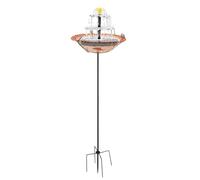 Solar Bird Bath Fountain - Garden Bluebird Drinker, For Balcony Park