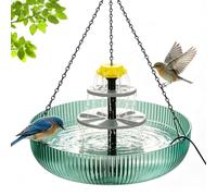 Solar Bird Bath Fountain - Hanging 3-Tier Cascading Water Feature