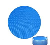 Solar Blanket for Inground Pools, Heavy-Duty Heat Retaining Cover with Cuttable Round Design, Outdoor Swimming Pool Shield for Summer Use in Ground-Level Backyard Pools