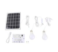 Solar Bulb Light, 5000mAh Rechargeable Battery USB Charging Portable Hanging Solar Light with 2 Adapters for Home Camping Outdoor Emergency Hurricane Use