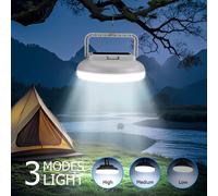 Solar Camping Light For Tent,Rechargeable Camping Lantern With 3 Modes,4500lm Ipx4 Waterproof Hanging Tent Lamp,126 Led Outdoor Lamp For Camping,Hiking,Breakdowns