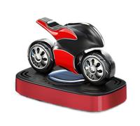 Solar Car Air Freshener, Automatic Scent Diffuser, 3.15x4.57x2.6 inches Adorable Rotating Long Lasting Motorcycle Odor Neutralizer for Home Vehicle Bathroom Interior