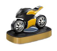 Solar Car Air Freshener, Motorbike Odor Eliminator, Solar Powered Rotating Aromatherapy, Long Lasting Smell Neutralizer, Ideal for Home, Room, Bathroom, 3.15x4.57x2.6 inches