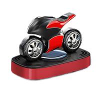 Solar Car Air Freshener, Motorcycle Odor Eliminator, 3.15x4.57x2.6 inches Rotating Scent Diffuser, Long Lasting Fragrance, Powered by Sunlight for Vehicle, Home, Room, Bathroom