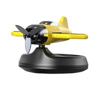 Solar Car Air Freshener - Rotatable Airplane Design Diffuser Ornament, Long-Lasting Odor Eliminator, Durablee Automotive Interior Accessory | Creativee Cabin Decoration, Compact Aromatherapy Device