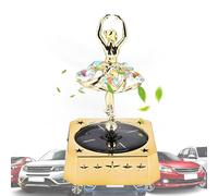 Solar Car Air Freshener, Rotating Car Diffuser, Dashboard Fragrance Diffuser with Long Lasting Aromatherapy and Elegant Design for Vehicle Interiors, 5.31x3.15 Inches