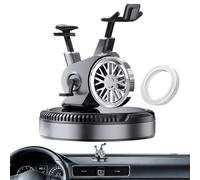 Solar Car Diffuser, Motorcycle Freshener, Rotating Air Purifier, Aromatherapy Ornament, Eco Powered Fragrance Spinner for Continuous Scent, Bedroom, Home, Desktop, Gift, 3.54x2.95 Inches