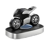 Solar Car-Freshener, Rotating Air Deodorizer, Car Odor Eliminator, Solar Powered Fragrance Diffuser with Plant Extract Oil, Decorative Scent Dispenser for Vehicles Rooms Interiors
