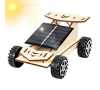 Solar Car Kit DIY Assembly Wooden Model STEM Educational Toy Science Projec