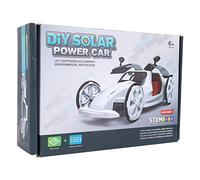 Solar Car Kits for, DIY 4 Wheel Drive Science Toy, Self Assembled Solar Ed Model Car with Openable Doors, 2 Sports Modes for