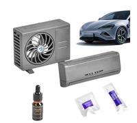 Solar Car Perfume Vent Clip Diffuser - Air Conditioner Design Aromatherapy Fresheners Decoration | Suitable Vehicle Interior Dashboard Vents Fragrance Essential Oil Arma Decorations