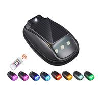 Solar Car Roof RGB Strobe Light with Remote Control, 2025 Upgrade Solar Cab Lights for Trucks, Wireless LED Strobe Lights, Wireless No Drill Roof Top Marker Lights, LED Clearance Light(1pc)