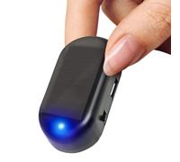 Solar Car Security Light - Fake Alarm LED | Solar Powered Flashing Warning Lamp with Light Sensor, Wireless Anti-Theft Simulation Lamp for Dashboard, Automatic Flash Theft Red/Blue