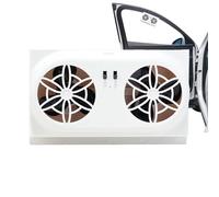 Solar Car Ventilation Fan - USB Powered Exhaust Fan Summer Cooling | 5000 RPM Air Circulator For Vehicle | Car Interior Radiator Cooling For Truck Window Road Trip
