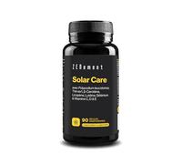 Solar Care, avec Polypodium leucotomos, Thé vert, β-Carotène, Licopène, Lutéine, Sélénium & Vitamine C, D & E, 90 Gélules Végétariennes | Prépare la peau au bronzage | Végétéraien | Zenement