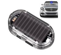 Solar Cars Lights - Solar Powered Car Alarm Light | Automotive LED Warning Lamp | ABS Anti Theft Flashing | Easy Adhesive Installation ABS Build simulates Alarm Warning System for Vehicles at Night