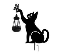 Solar Cat Garden Stake Lamp Waterproof Outdoor Yard Decoration