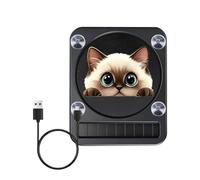 Solar Cat LED Light - Waterproof Rechargeable Window Lamp, Suction Cup