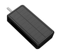 Solar Cell Phone Bank, Solar 50000 Mah High-Capacity Charging Treasure, duals 5v USB Port/LED Portable Charger Flashlight Compatible with All Smartphone External Battery Pack