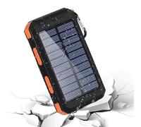 Solar Charger - 20000mah Off Grid Power Supply, Fast Wireless Phone Charging Bank, LED Light System, High Efficiency Photovoltaic Panel Feature, Hiking & Camping Equipment