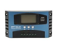Solar Charging Controller LCD Display | Dual USB Output 2.5A Over Current Protection | 12V 24V Auto Adapter for RV / Boat / Off - Grid (100A)