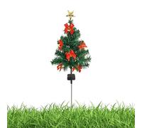 Solar Christmas Lights - Outdoor Lamps for Holiday Decor | ABS with Waterproof Prelit Trees, Festive Lighting Accessory for Yard Patio Lawn Home Outside Birthday Housewarming