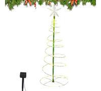 Solar Christmas Tree Lights - Spiral Outdoor Decoration, Energy Saving Waterproof LED Lighting, Festive Nighttime Display for Lawn Patio Garden, Holiday Decor, 7.87x7.87x19.69 inches