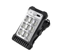 Solar Clip Light Outdoor - 3 Mode PIR Motion Sensor Security Lamp, Heavy Duty Clamp-On LED, Waterproof Wireless Fence Light, Portable Security Lighting | for Garden, Deck & Patio