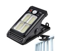 Solar Clip Lights - Waterproof Led Lamp for Outdoor Walkway | Abs Shell with Solar Charging Design, 300lm Bright Output, Energy Efficient Yard Lighting for Patio Garden Balcony