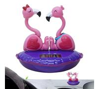 Solar Dancieng Flamingo Small Solar Powered Flamingo Shape Multifunctioneal | Decorative Deskteop Flamingo Figure Swing, Car Center Console, Dashboard, Desktop, Office Desk, Home Shelf, Cute Decoeerati