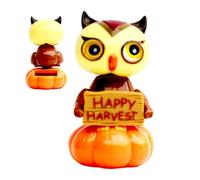 Solar Dancing Toys - Spooky Pumpkin Owl Figurine, Solar Dancing Pumpkin Doll, Dancer Collectible Doll Spooky | Novelty & Gag Toys For Desk, Office, Window, Decoration, Halloween, Home, Adults