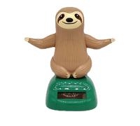 Solar Dashboard Sloth - Tableau de bord Swinging Bobbing Animal - 10 x 8 x 5 cm - Automatique Dashboards Shaking Hand Doll Swing Sloth, Solar Friendly Funny Shaking Toy For Table, Kids, Car, Home