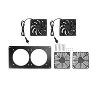 Solar Double Exhaust Fan 2200r/min Solar Powered Ventilation Fan for Chicken Coop Pet House Sheds