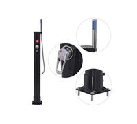 vidaXL Douche solaire 91231 – 8 L PVC/acier – Noir