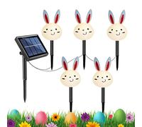 Solar Easter Lights - Bunny Carrot Path Lamps, Waterproof Outdoor Lawn Lighting with Energy, Decorative Yard for Garden Patio Porch, Walkway Courtyard Landscaping, for Spring Holiday Decor