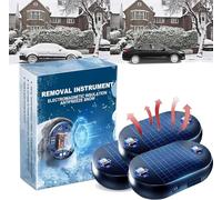 Solar Electromagnetic Molecular Interference Freeze and Snow Remover - Snowvanish Portable Kinetic Molecular Diffuser,Anti-Freeze Car Snow Removal Device,Car Defroster (3pcs)
