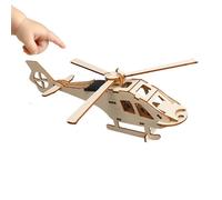 Solar Energy Learning Toys - Wooden Educational Craft Model for Boys Girls | Solar Helicopter Kit with Renewable Energy Play, Science Experiment Present for Outdoor Home School, 23,5 x 8 x 6,8 cm Wood