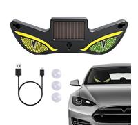 solar eye led car window light - Dynamic Solar And USB Powered Decoration, Śolar-powered dynamic devil eye LED, Car Window Light for Night Truck Bike Windshield Rear Cart Vehicles Holiday