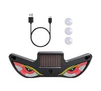 solar eye led car window light - Dynamic Solar And USB Powered Decoration, Śolar-powered dynamic devil eye LED, Car Window Light for Night Truck Bike Windshield Rear Cart Vehicles Holiday