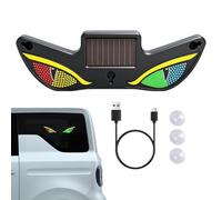 solar eye led car window light - Dynamic Solar And USB Powered Decoration, Śolar-powered dynamic devil eye LED, Car Window Light for Night Truck Bike Windshield Rear Cart Vehicles Holiday