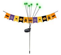Solar Eyeball Halloween Lights, Outdoor Scary Light, Waterproof Firefly Effect with 3.94x3.94x27.56 inches, Swaying Lantern for Walkway, Path, Yard, Flowerbed, Patio, Party Decor, Red Glow