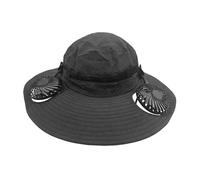 Solar Fan Cap - 40cm Polyester, Wide Brim Visor, 3-Mode | Waterproof, USB Cooling Hat, Fisherman Sun Lid for Men, Dad, Fisherman, Outdoor, Hiking, Beach, Fishing, Gardening, Daily, Travel