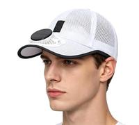 Solar Fan Hat - 25x9x11cm, Sun Blocking Cap | 3 Speed Cooling Fan - USB Rechargeable Breathable Summer Hat for Gardening Travel Cycling Outdoor Sun Protection