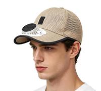 Solar Fan Hat - 25x9x11cm, Sun Blocking Cap | 3 Speed Cooling Fan - USB Rechargeable Breathable Summer Hat for Gardening Travel Cycling Outdoor Sun Protection