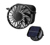 Solar Fan Hat Replacement, Lightweight Cooling, Black Color Quiet & Ergonomic Build, Sun Powered Airflow Attachment for Swimming, Fishing, Beach, Outdoor Activity, Travel, and Weather Resistant