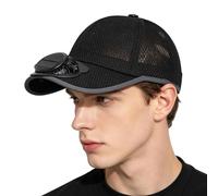 Solar Fan Hat with USB 3-Speed Ventilation, Unisex Outdoor Baseball Cap Powered by Sunlight, Ideal for Fishing, Cycling, Beach, Camping, and Sports